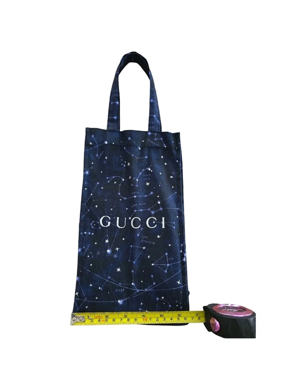 Gucci Navy Constellation Print Messenger Tote